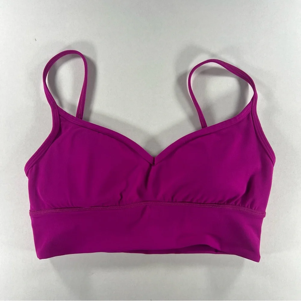 Lululemon Align Sweetheart Bra Light Support Ripened Raspberry Sports Bra Size 8
